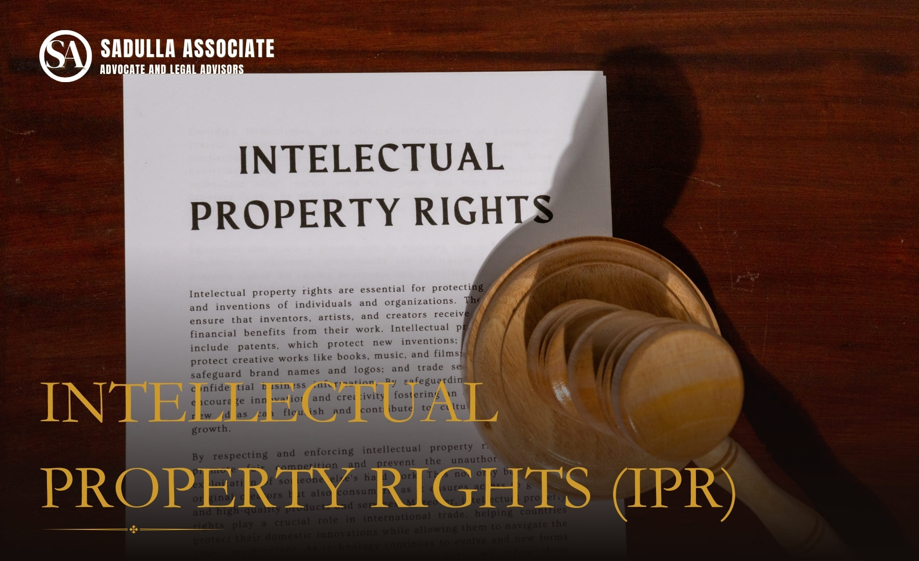 Intellectual Property Rights (IPR)